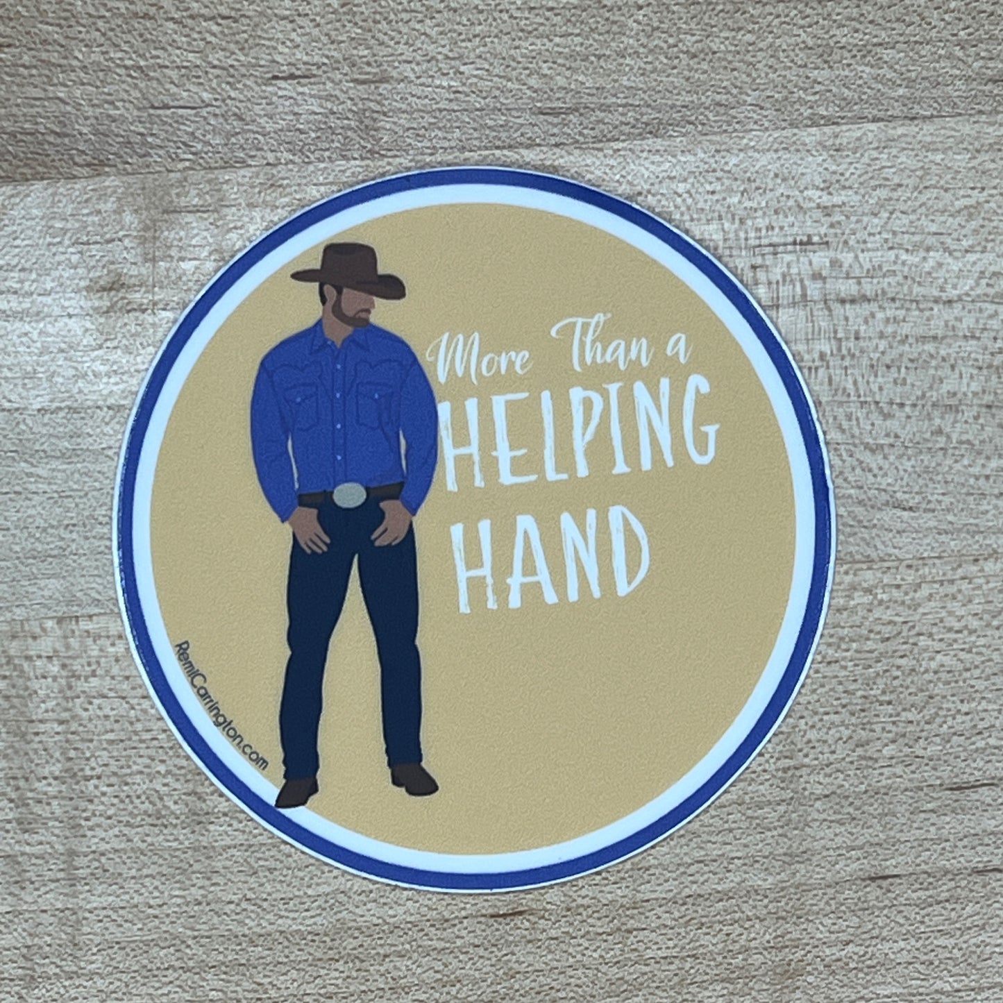 More Than a Helping Hand - 3" Circle Sticker