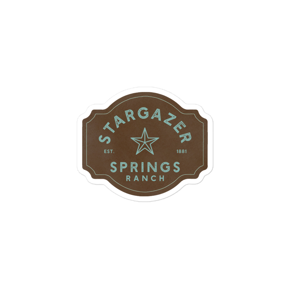 Stargazer Springs Ranch 3-inch sticker