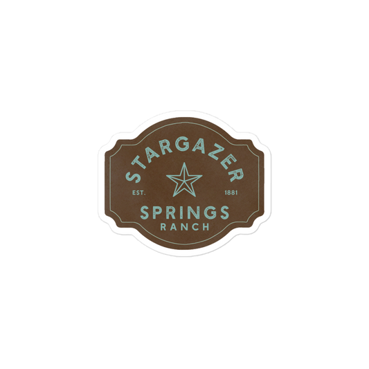 Stargazer Springs Ranch 3-inch sticker