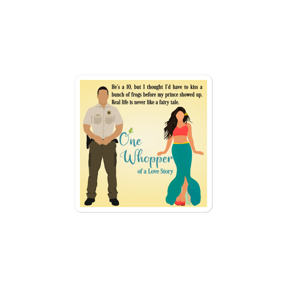 One Whopper of a Love Story 3-inch Sticker